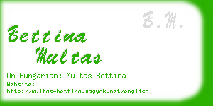 bettina multas business card